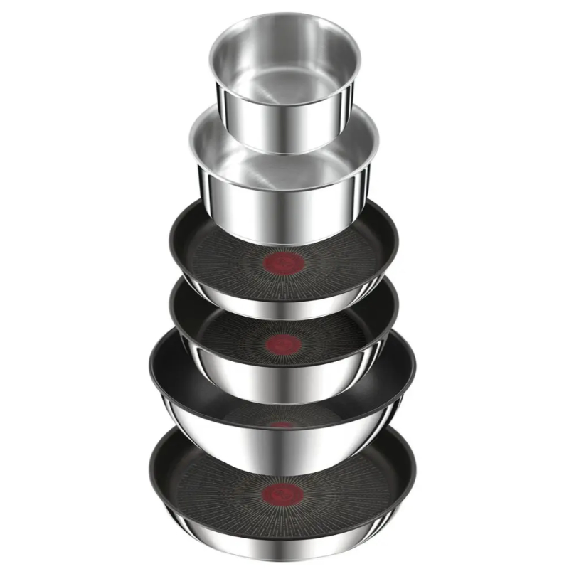 Kastrullset INGENIO PREFERENCE ON L9749432, 13 st, rostfritt stål, Tefal