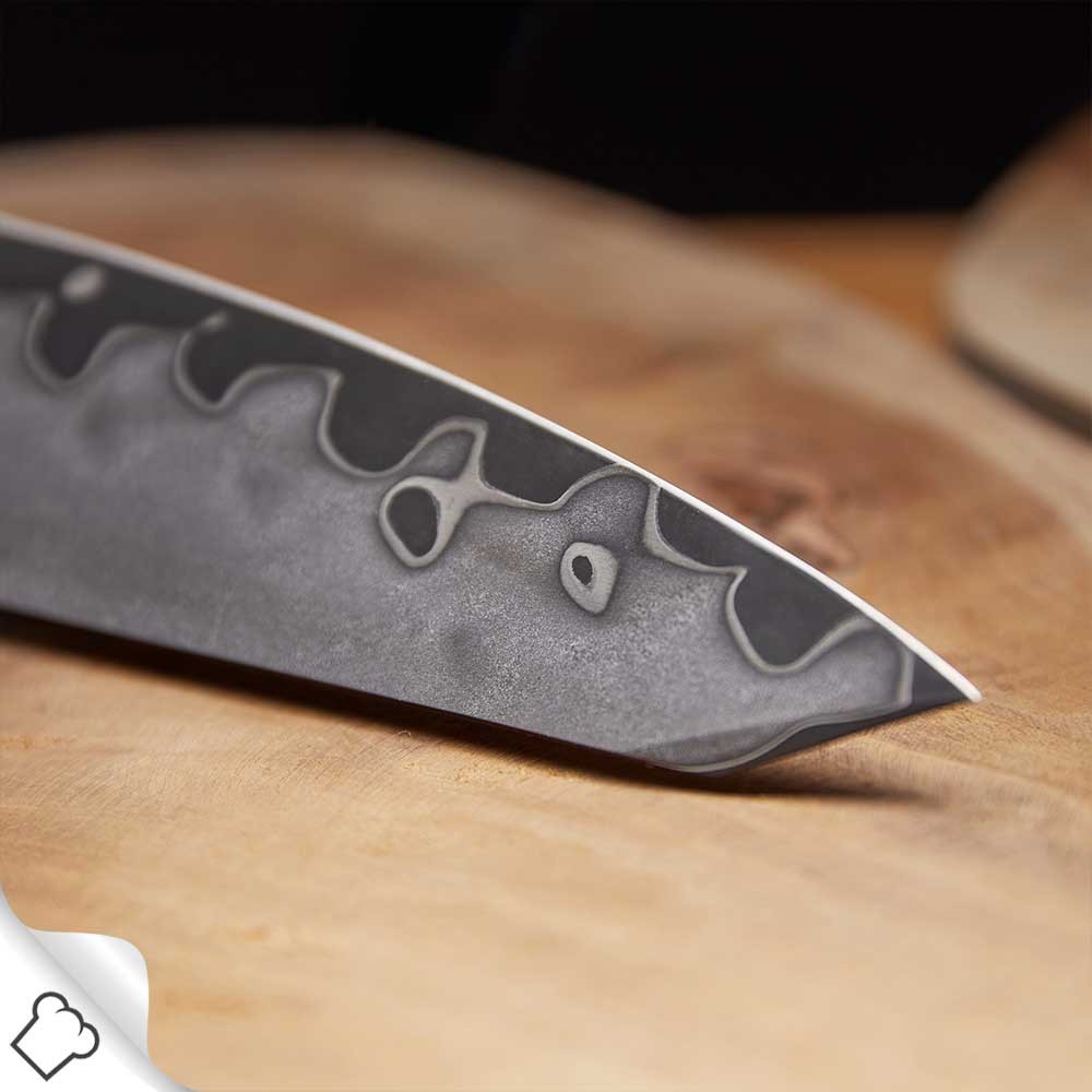 Japansk kockkniv KIRITSUKE KHD PROFESSIONAL DAMASCUS 19,5 cm, Dellinger