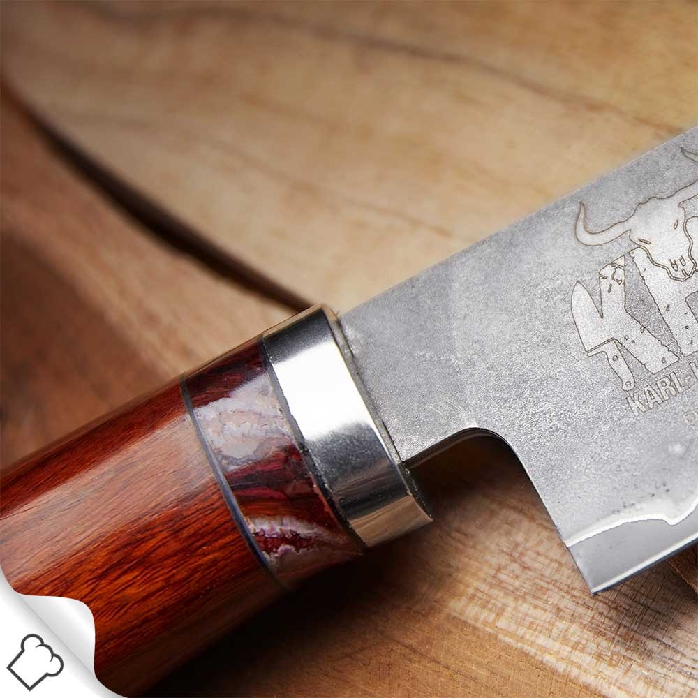 Japansk kockkniv KIRITSUKE KHD PROFESSIONAL DAMASCUS 19,5 cm, Dellinger