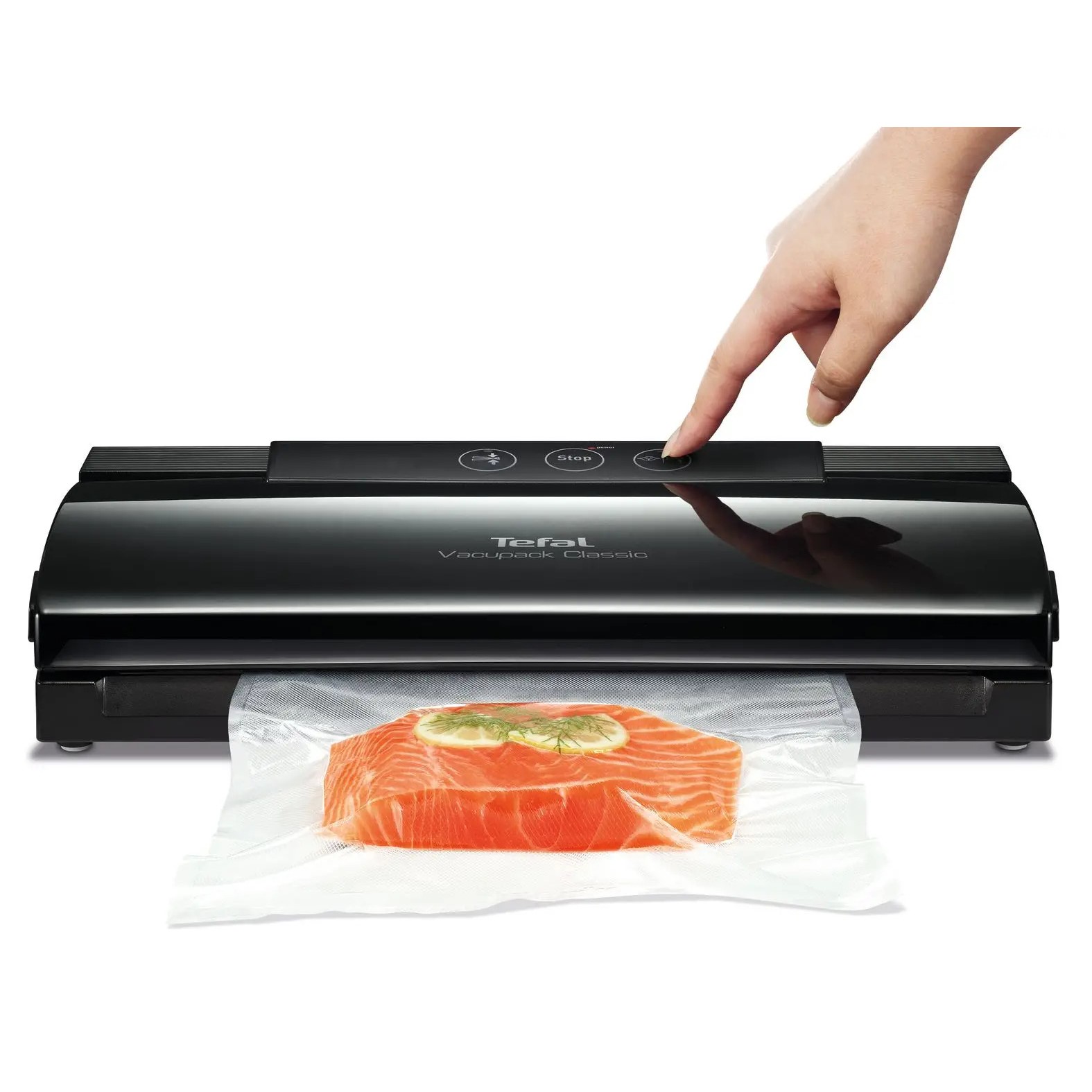 Vakuumförslutare VACUPACK CLASSIC VT254070, svart, Tefal