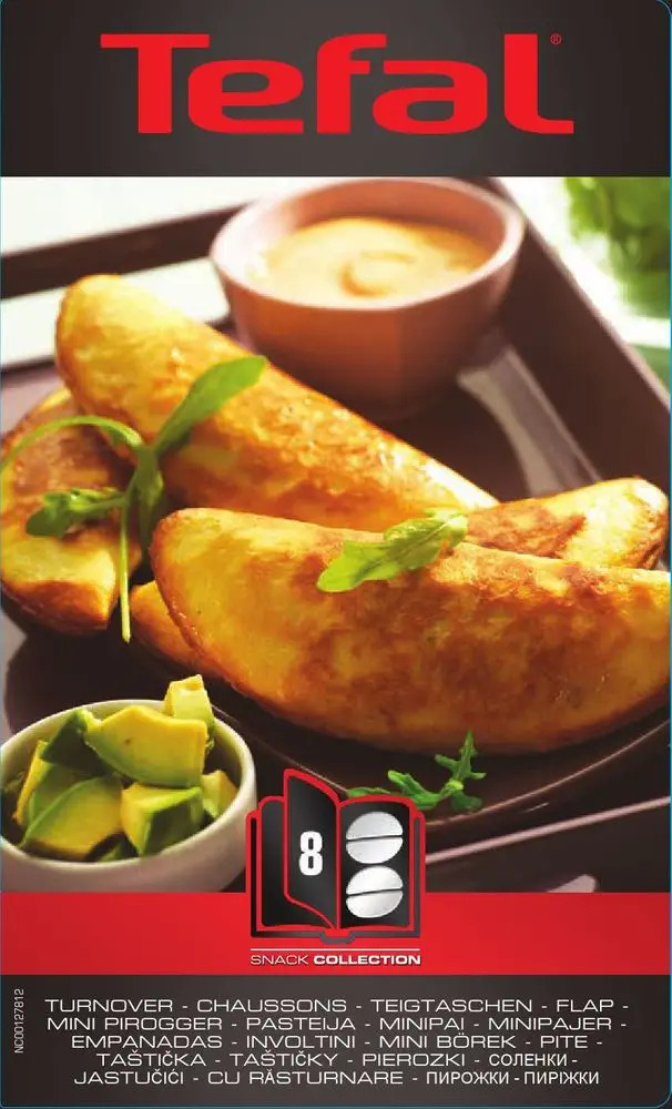Empanadas-järn SNACK COLLECTION XA800812, set i 2 delar, Tefal