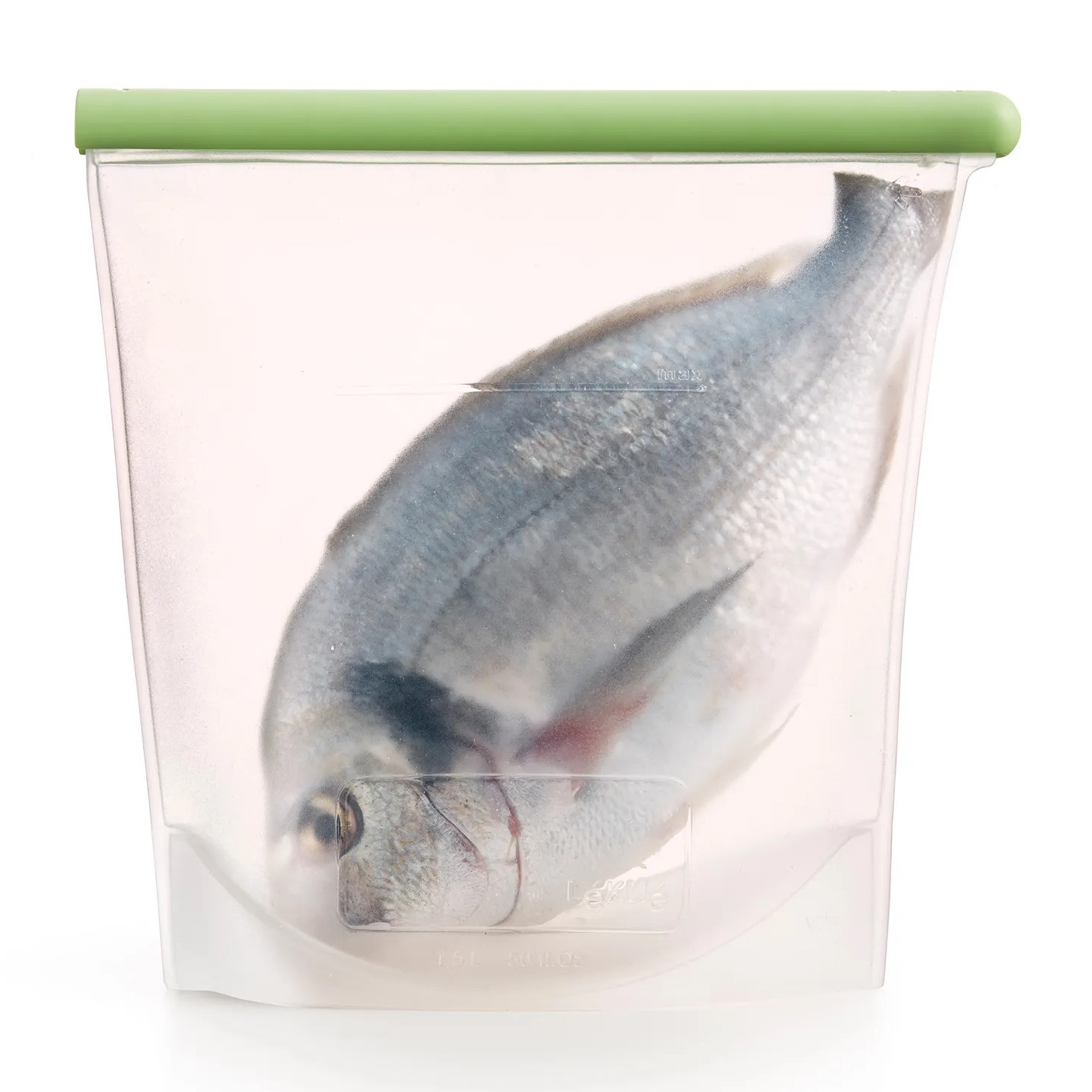 Återanvändbar matförvaringspåse 1,5 l, grön, Lékué
