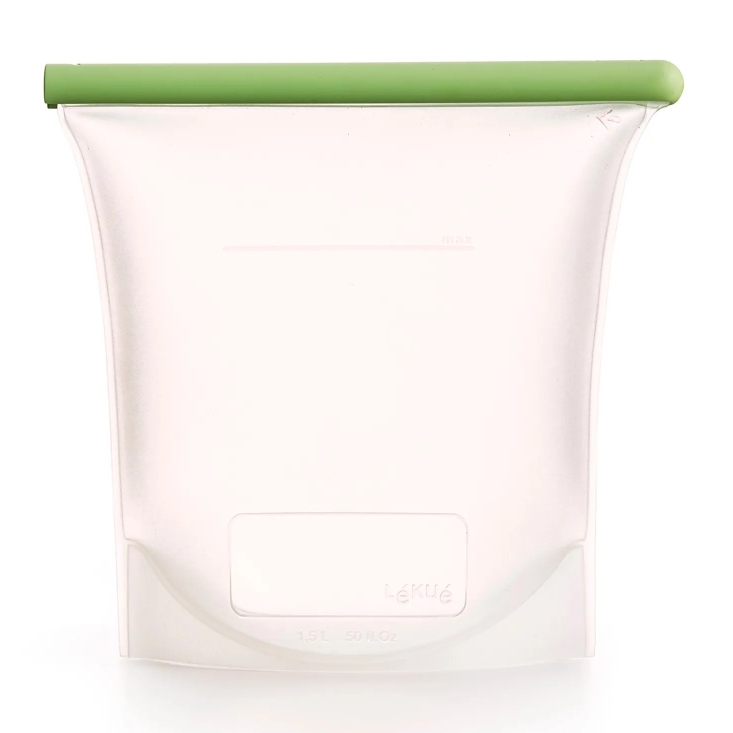 Återanvändbar matförvaringspåse 1,5 l, grön, Lékué