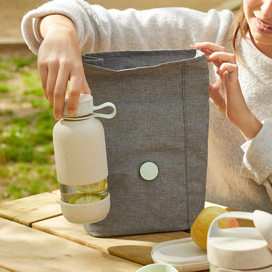 Kylväska LUNCHBAG TO GO 4 l, grå, Lékué