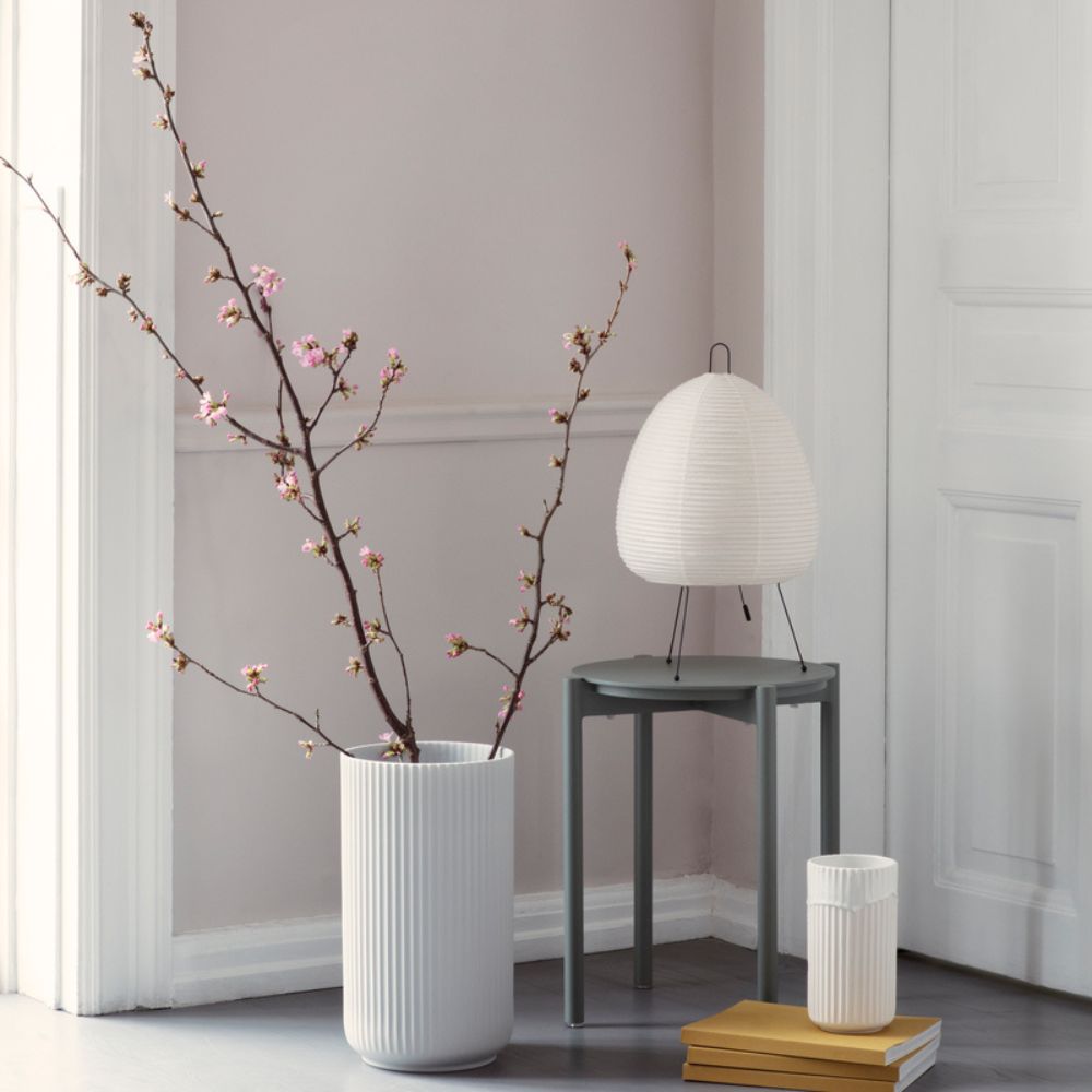 Vas 20 cm, vit, porslin, Lyngby