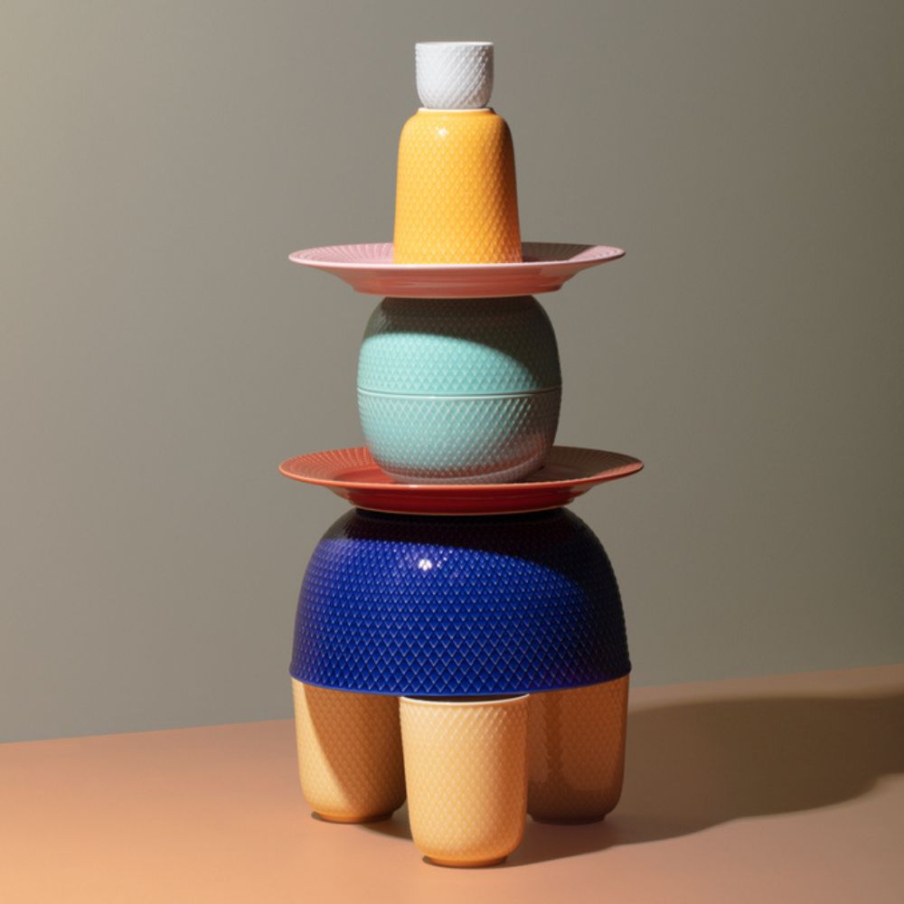 Serveringsskål RHOMBE 13 cm, mörkblå, Lyngby