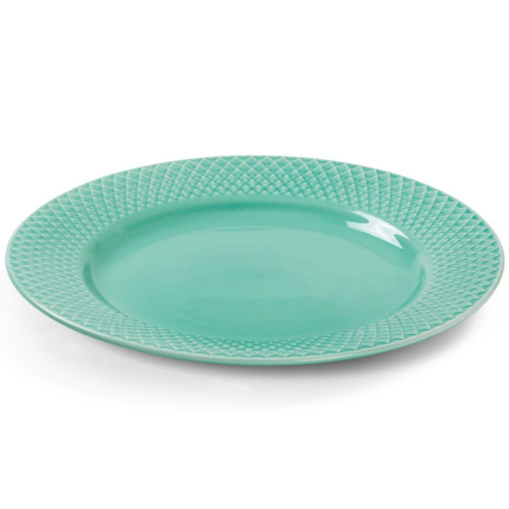 Lunchtallrik RHOMBE 21 cm, aqua, Lyngby