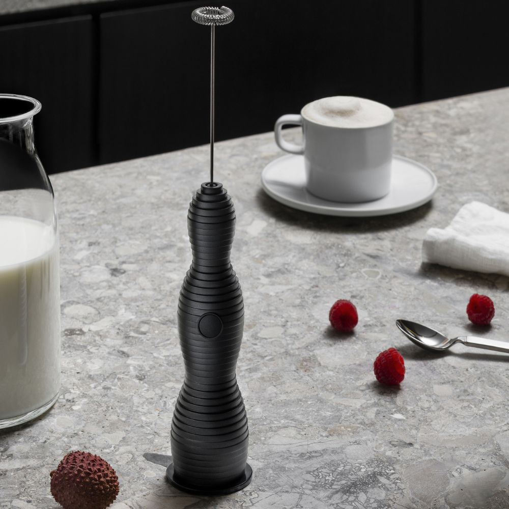 Mjölkskummare PULCINA, svart, Alessi