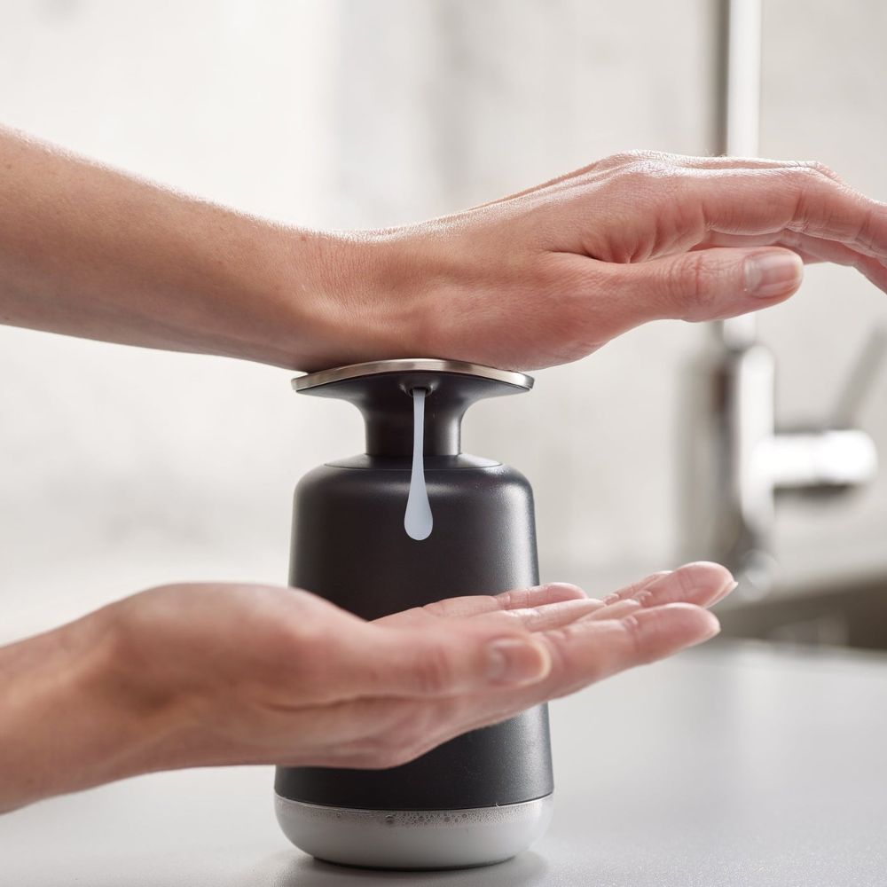 Tvåldispenser PRESTO 85137 250 ml, grå, Joseph Joseph
