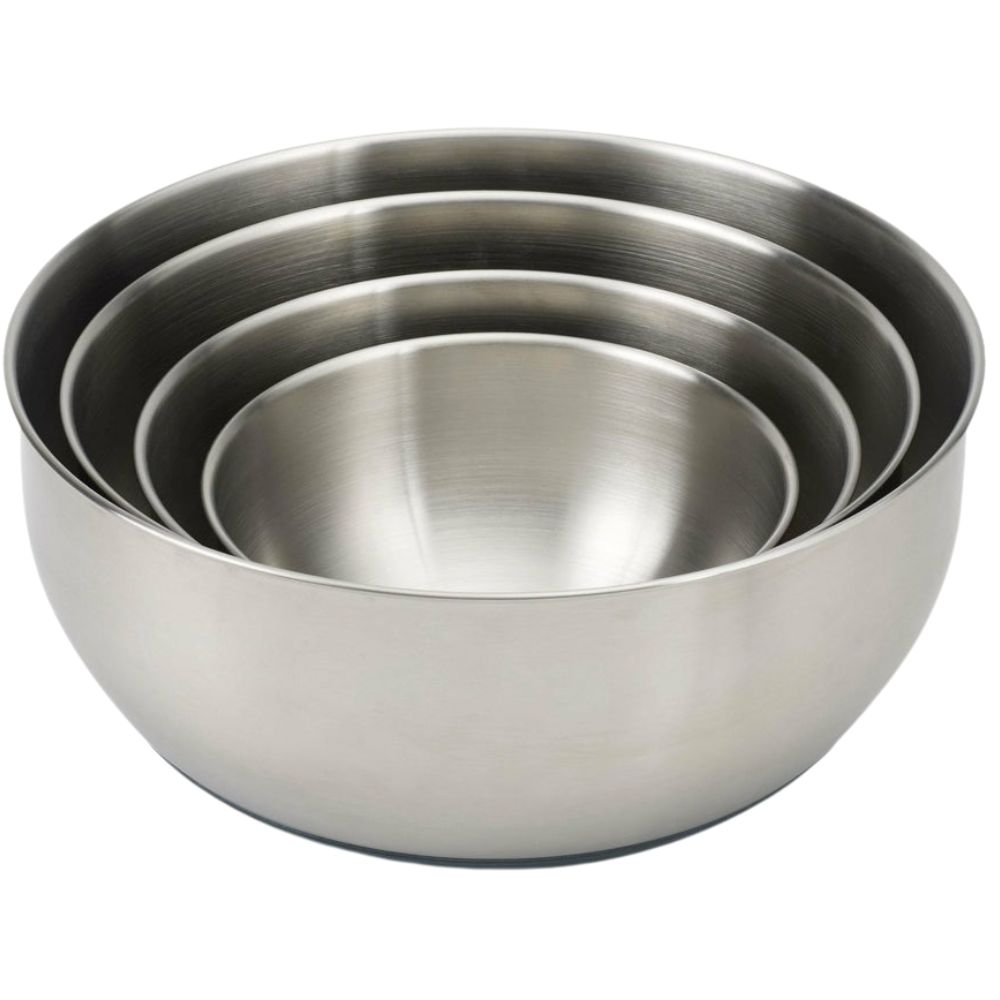 Köksskålsset NEST PREP&STORE 95025, 4 st, med lock, rostfritt stål, Joseph Joseph
