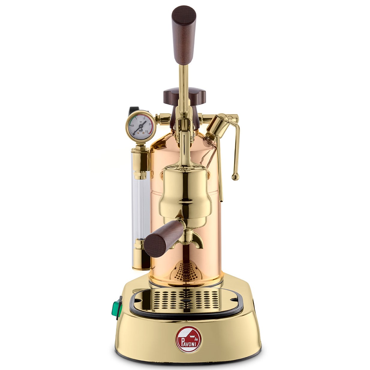 Kaffemaskin med spak RAME GOLD, guld, La Pavoni