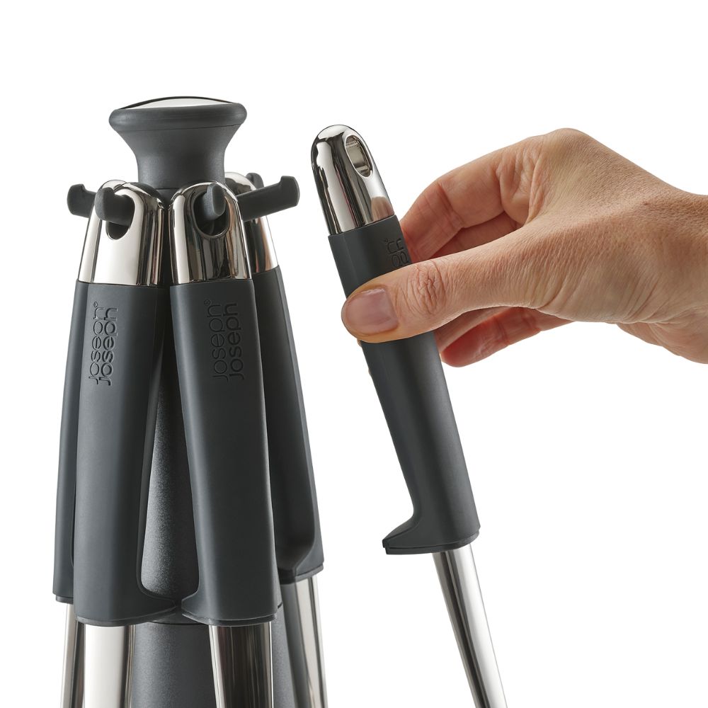 Köksredskap set ELEVATE 100 COLLETCTION 95029, 7 st, med stativ, Joseph Joseph
