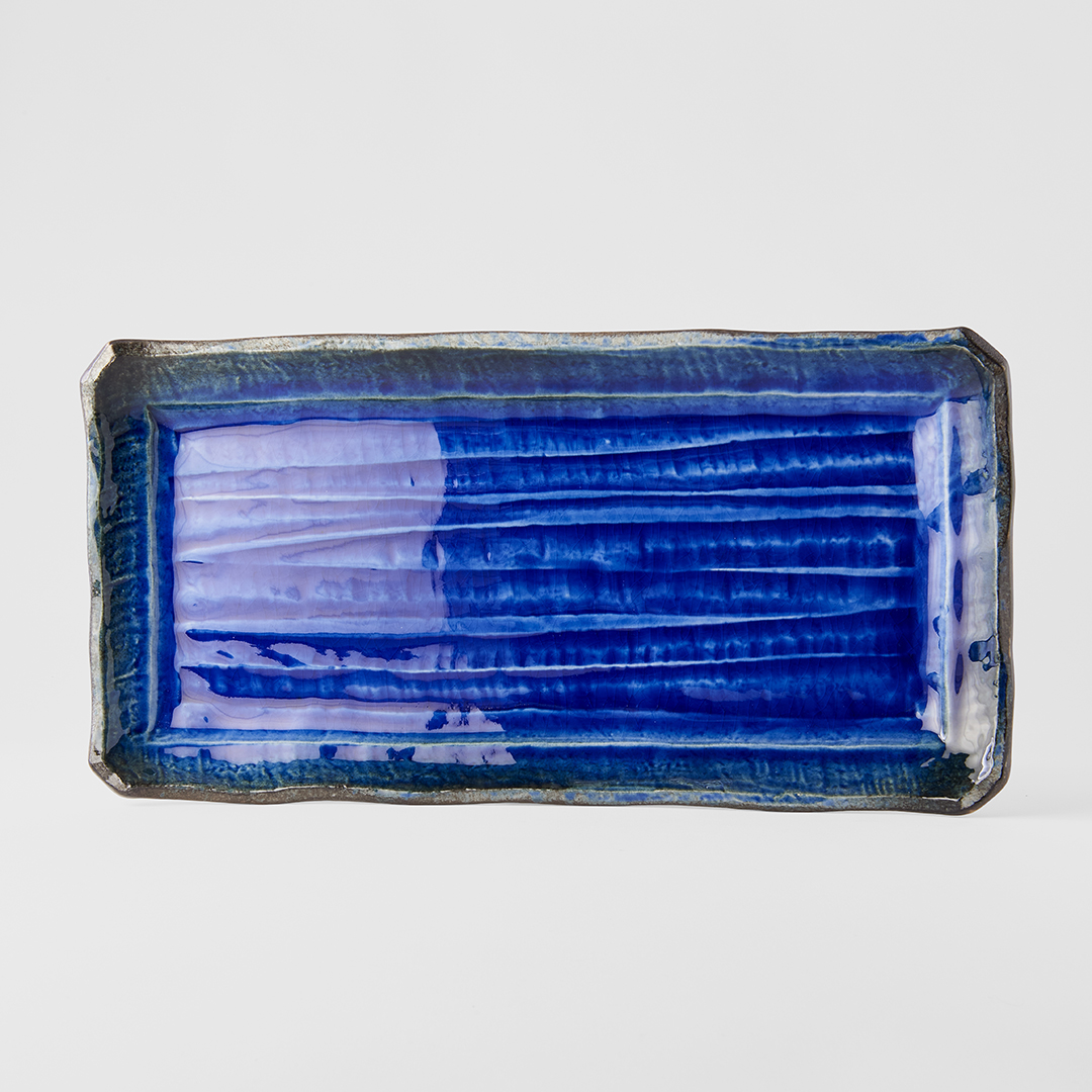 Sushi och sashimi-tallrik COBALT BLUE 43 x 22,5 cm, MIJ