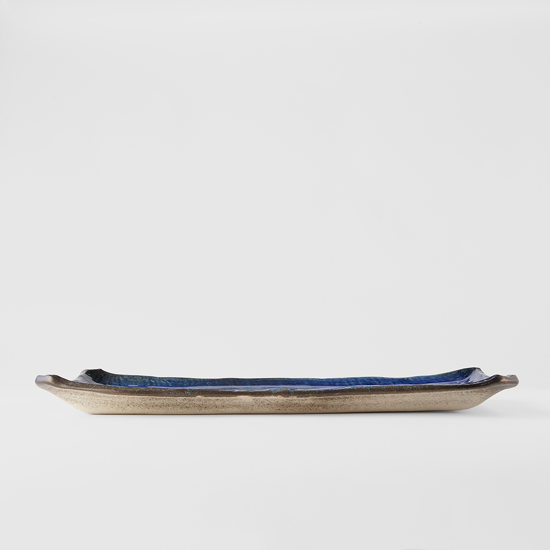 Sushi och sashimi-tallrik COBALT BLUE 43 x 22,5 cm, MIJ