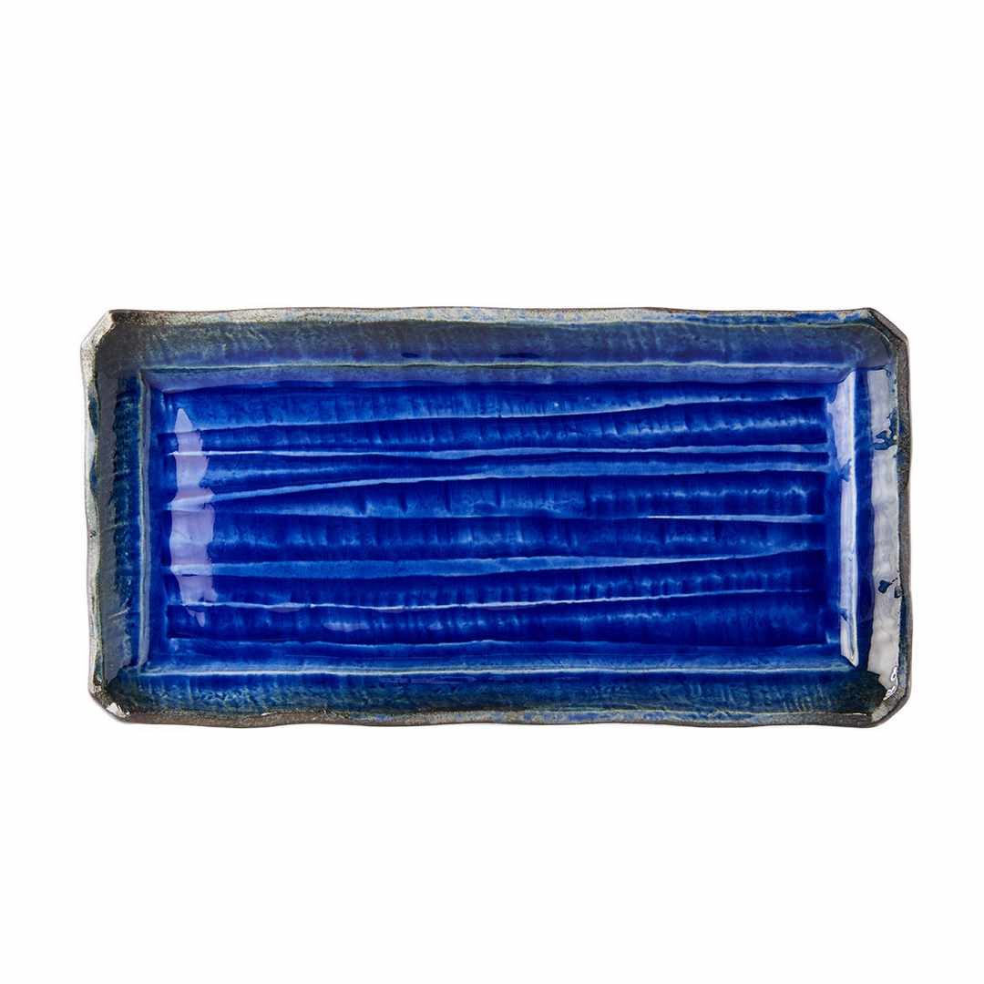 Sushi och sashimi-tallrik COBALT BLUE 43 x 22,5 cm, MIJ