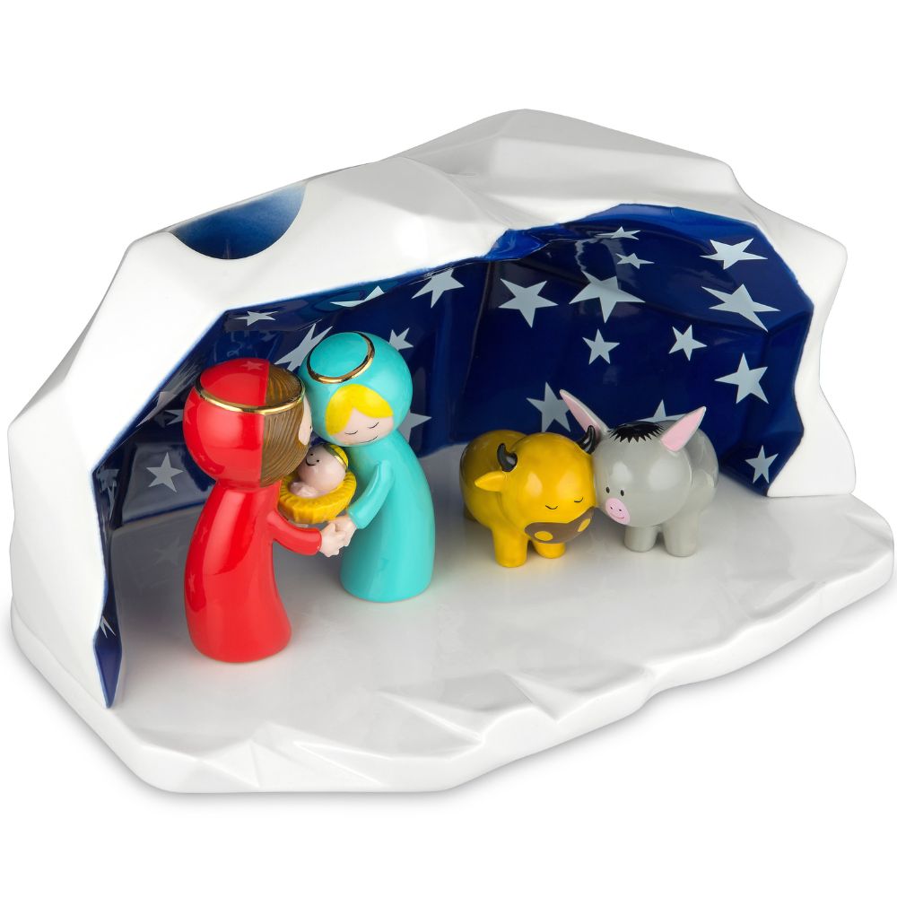 Julfigur HAPPY ETERNITY BABY vit, Alessi