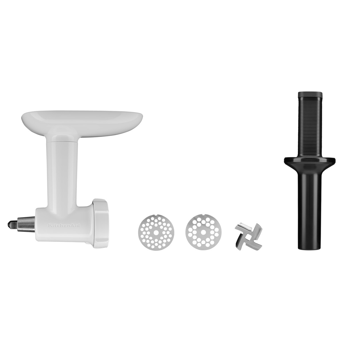 Tillbehör för KitchenAid hushållsassistent, set i 3 delar, skivare och rivare 5KSMVS, köttkvarn 5KSMFGA, juicer 5JE, KitchenAid