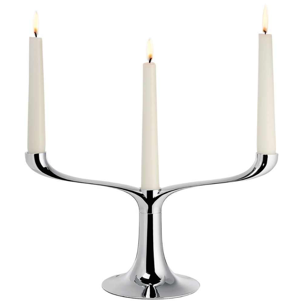Middagsljusstake CANDELABRA 30 cm, silver, Philippi