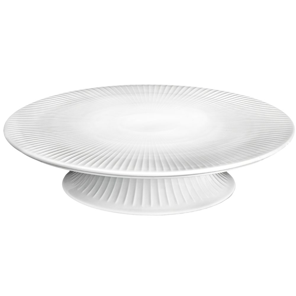 Tårtfat HAMMERSHOI 30 cm, vit, Kähler