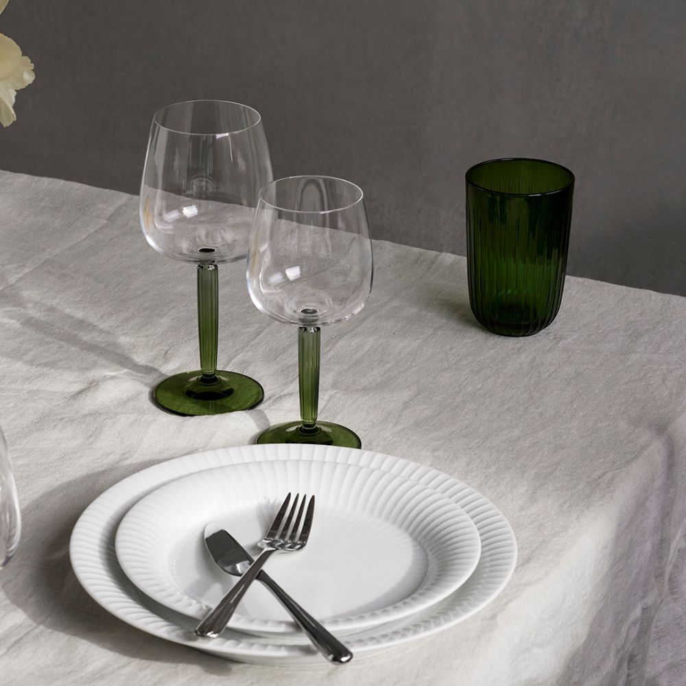 Rödvinsglas HAMMERSHOI, set i 2 delar, 490 ml, grön, Kähler