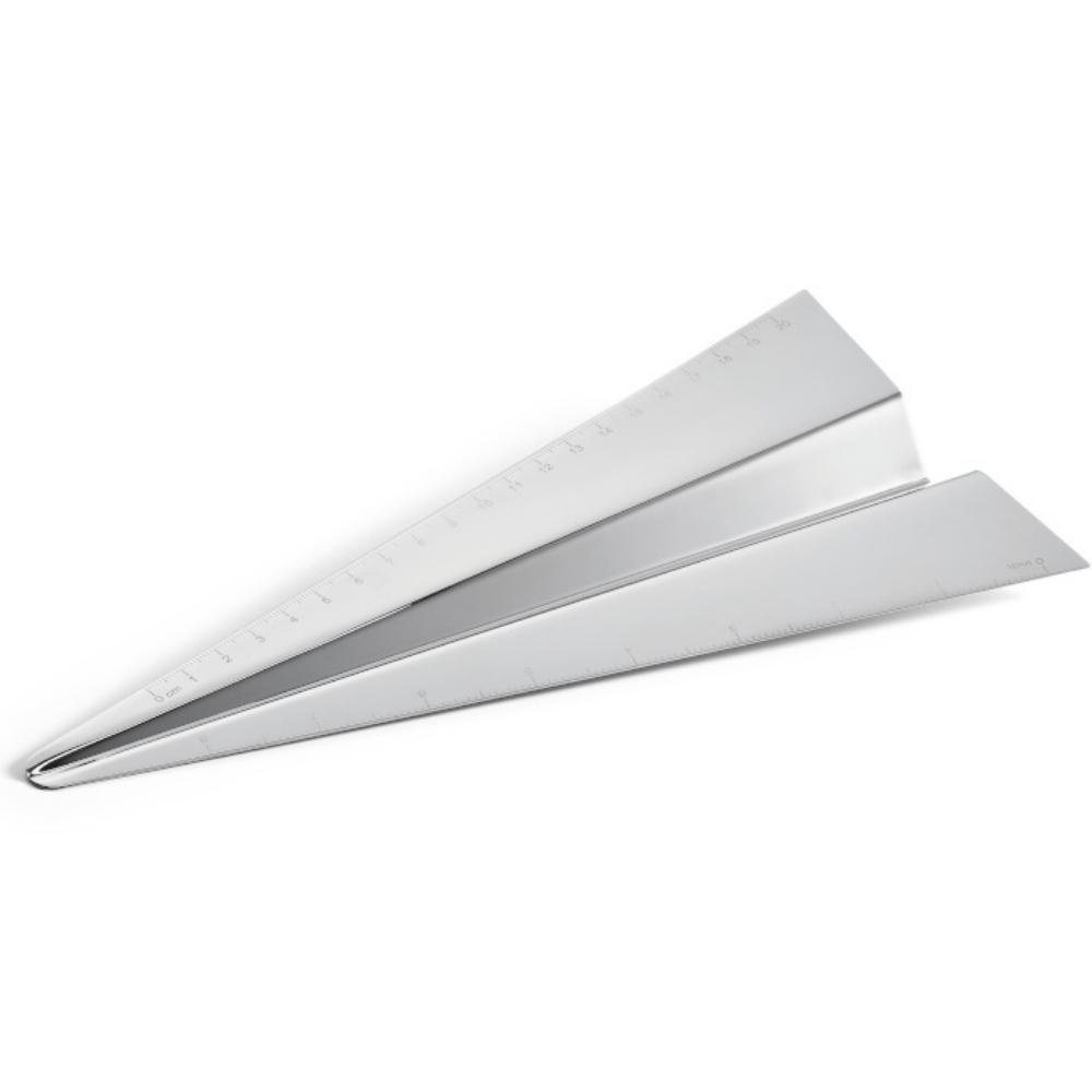 Linjal AIRPLANE 25 cm, silver, Philippi