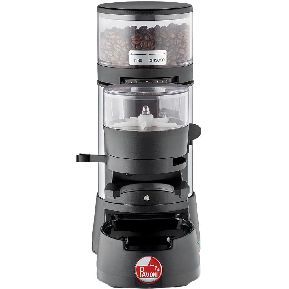 Kaffekvarn JOLLY DOSATO, svart/silver, La Pavoni