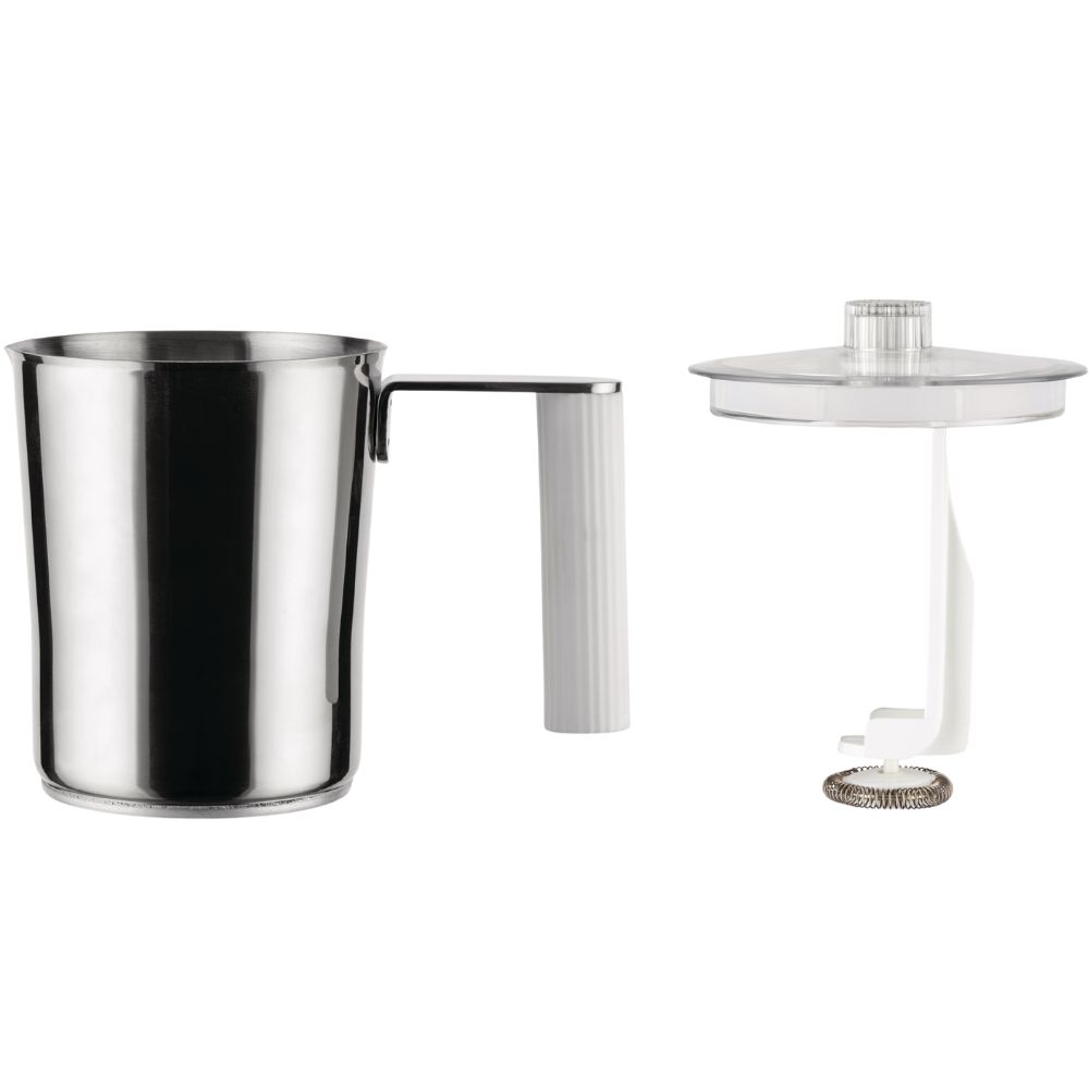 Mjölkskummare PLISSÉ, vit, Alessi