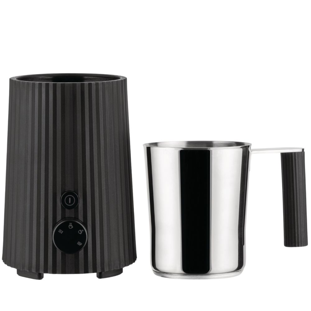 Mjölkskummare PLISSÉ, svart, Alessi