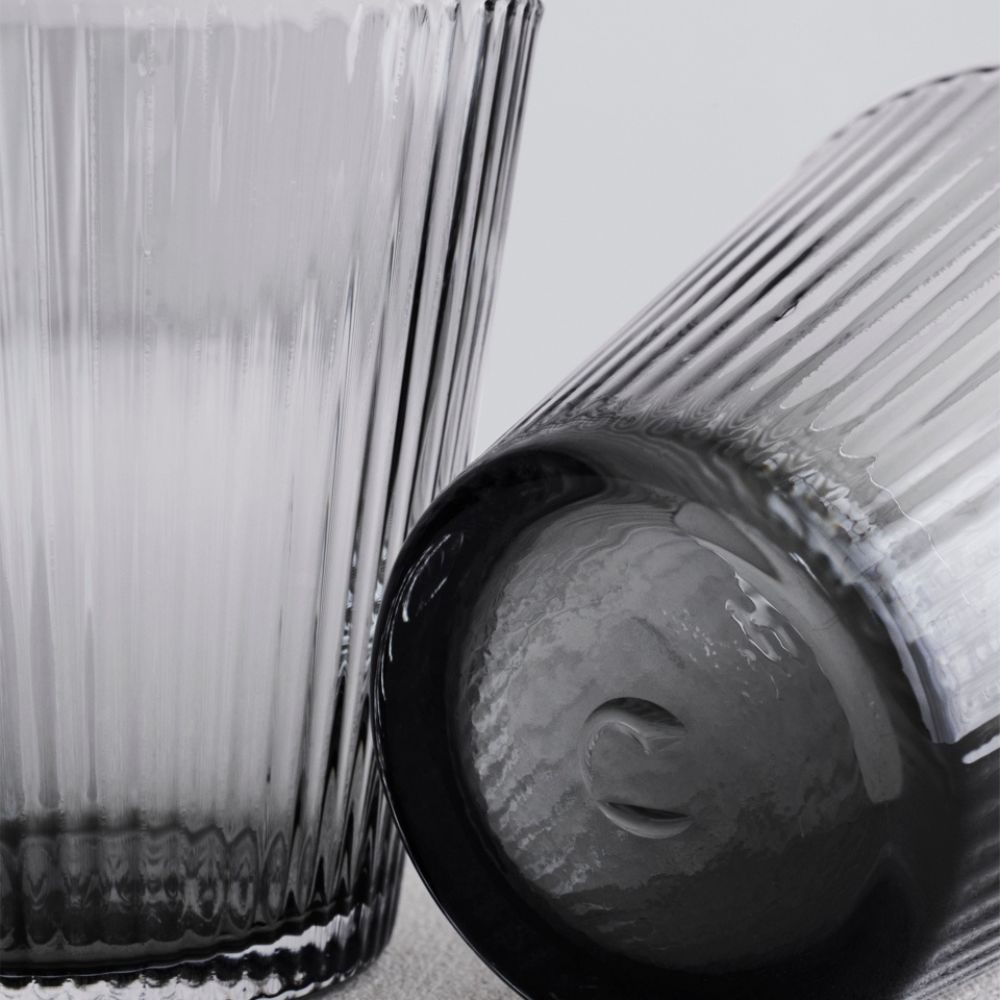 Vattenglas NOUVEAU, set i 4 delar, 260 ml, rök, Rosendahl