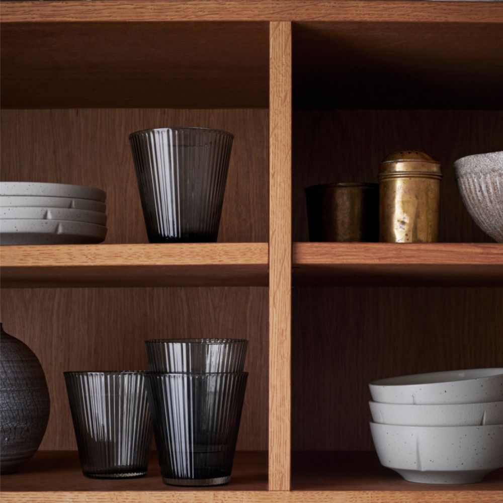Vattenglas NOUVEAU, set i 4 delar, 260 ml, rök, Rosendahl