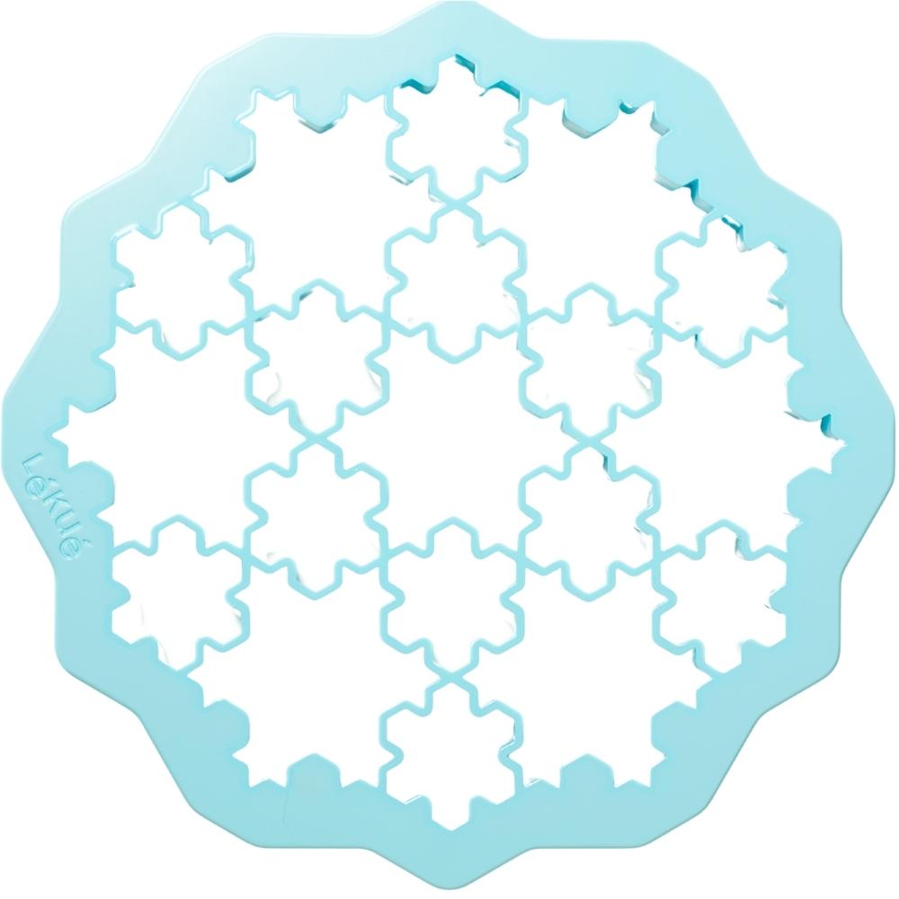 Kakform SNOWFLAKE, 23,5 cm, blå, Lékué