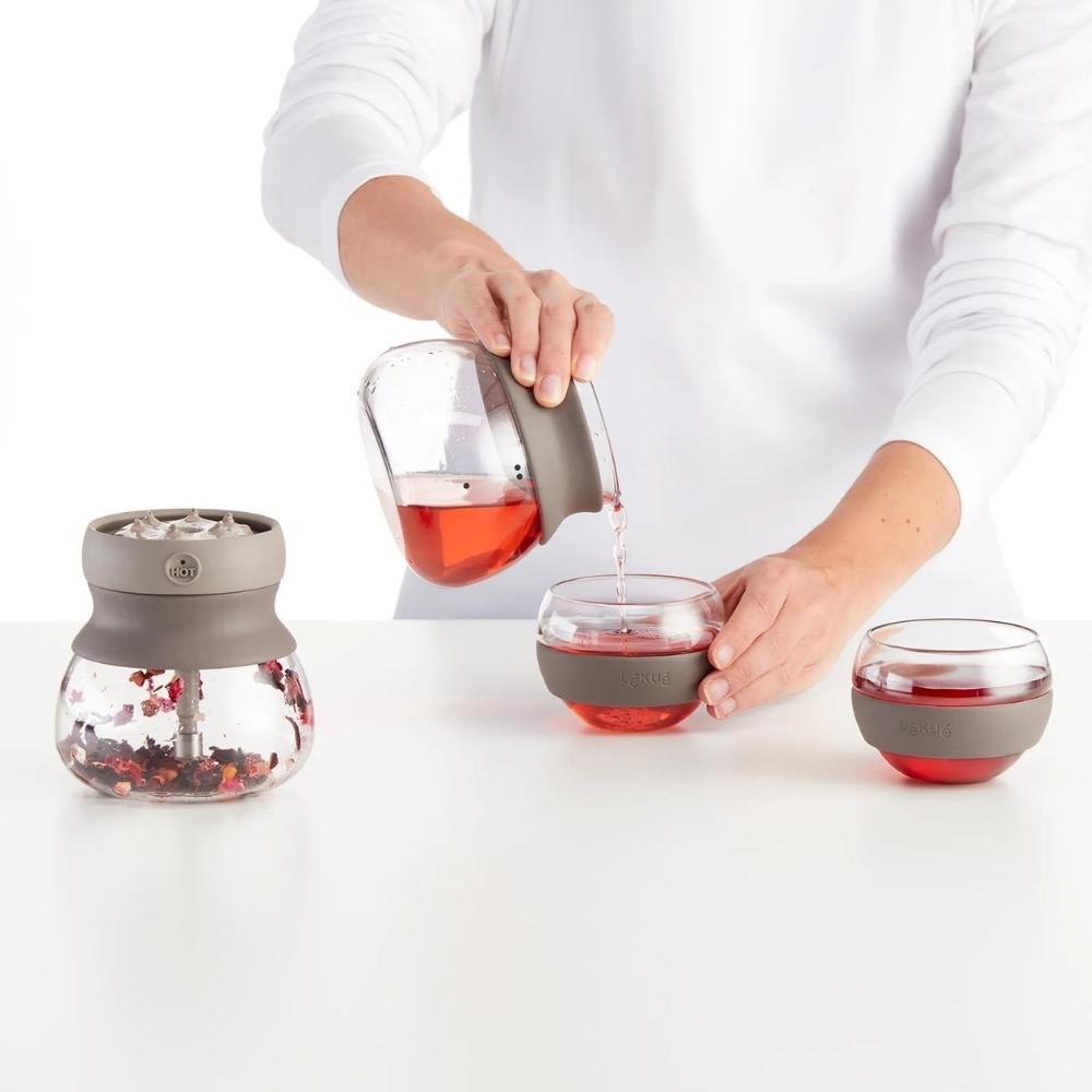 Teservis CALM TEA RITUAL, 5 st, brun, Lékué