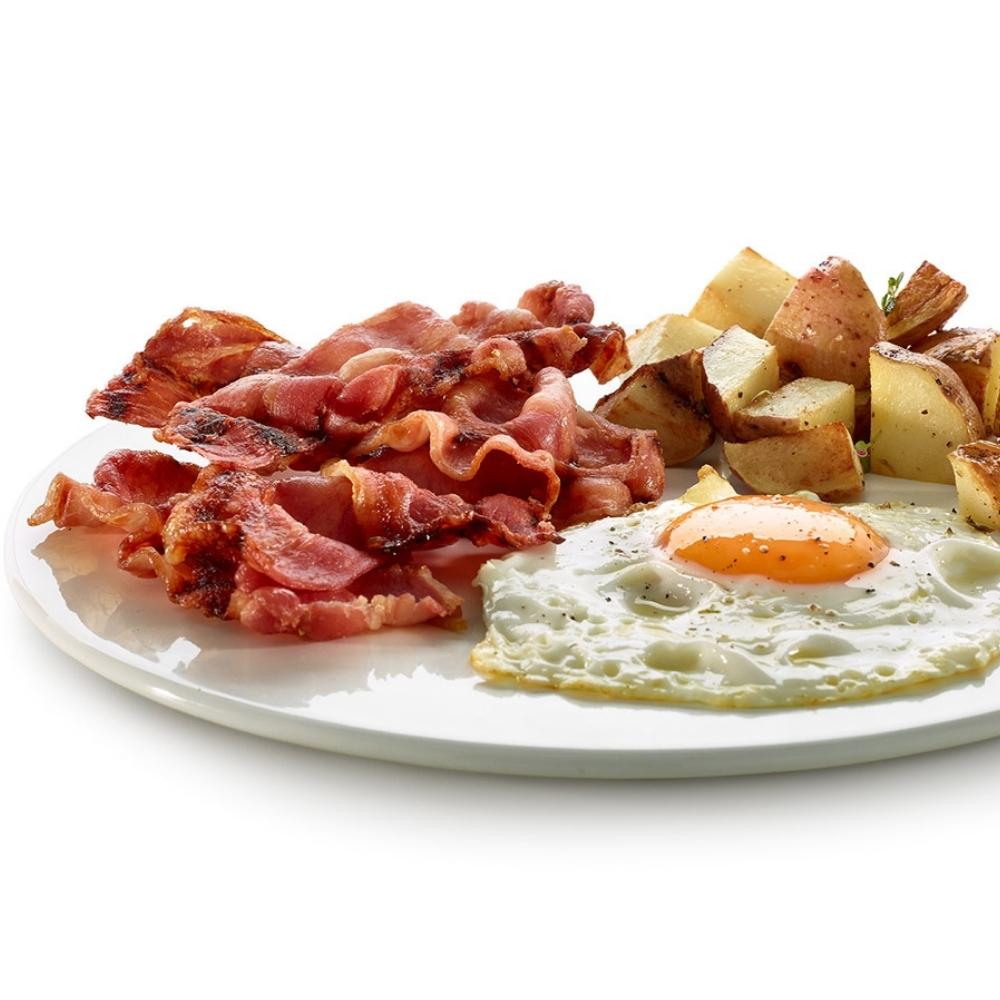 Baconställ för mikrovågsugn, röd, Lékué