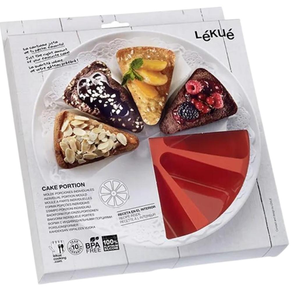 Tårtform i portioner, 26,5 cm, röd, silikon, Lékué