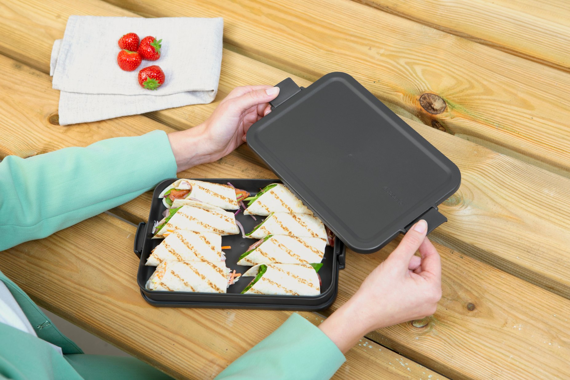 Matlåda MAKE & TAKE platt, mörkgrå, Brabantia