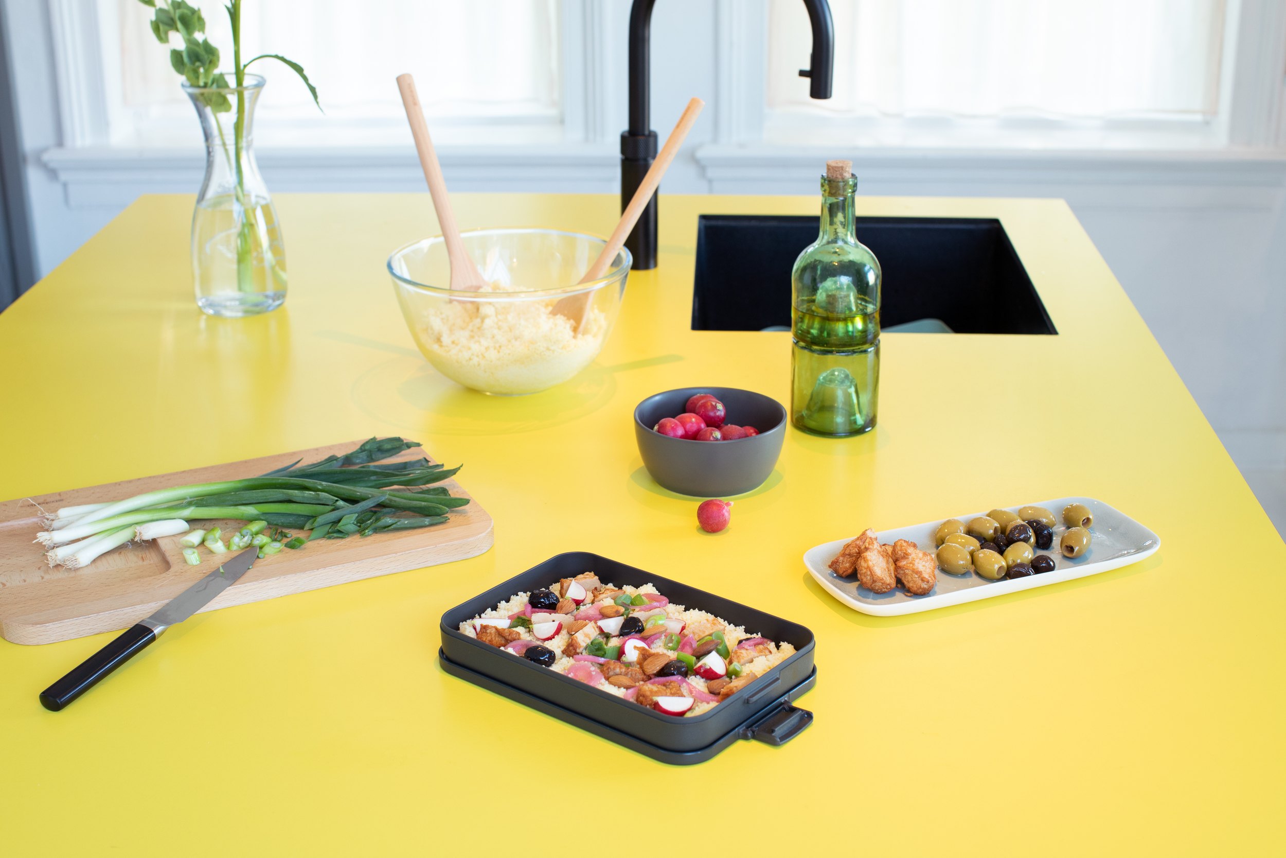 Matlåda MAKE & TAKE platt, mörkgrå, Brabantia