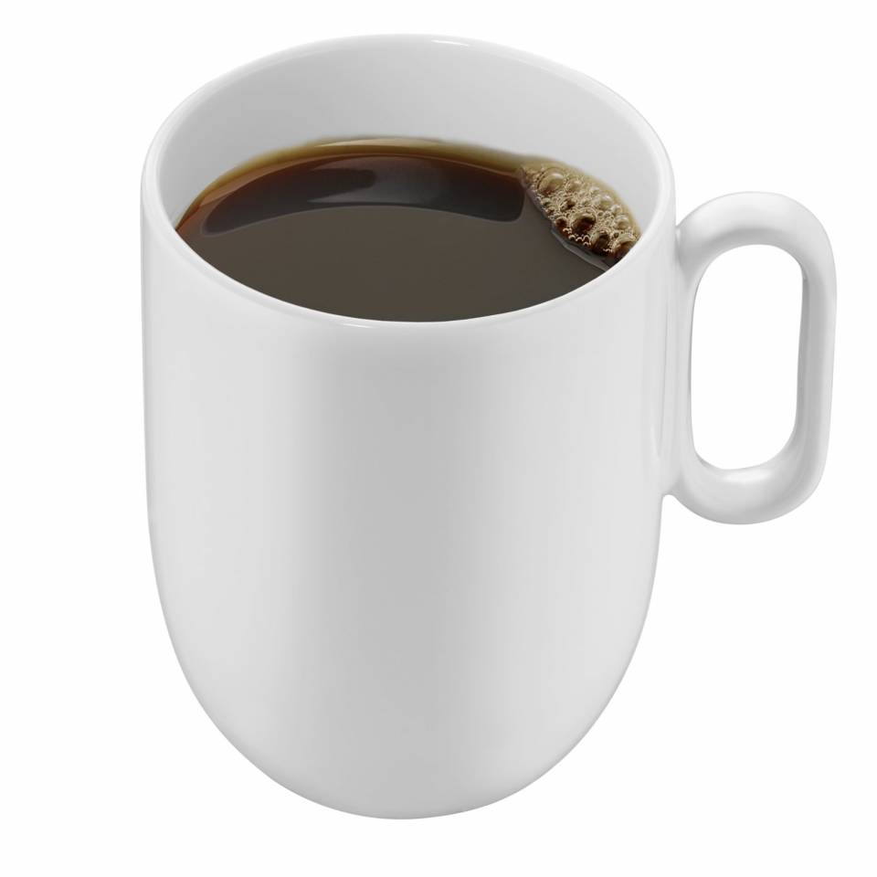 Kaffekopp BARISTA 380 ml, set i 2 delar, vit, porslin, WMF