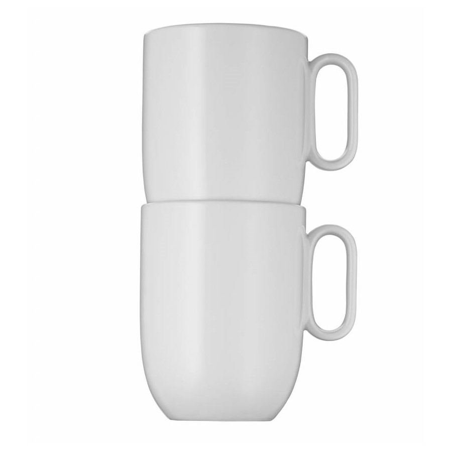 Kaffekopp BARISTA 380 ml, set i 2 delar, vit, porslin, WMF