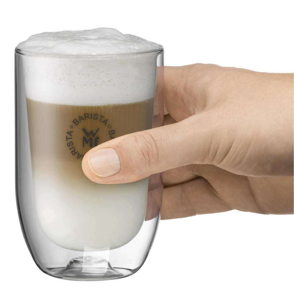 Latte macchiato glas BARISTA, set i 2 delar, dubbelväggig, WMF
