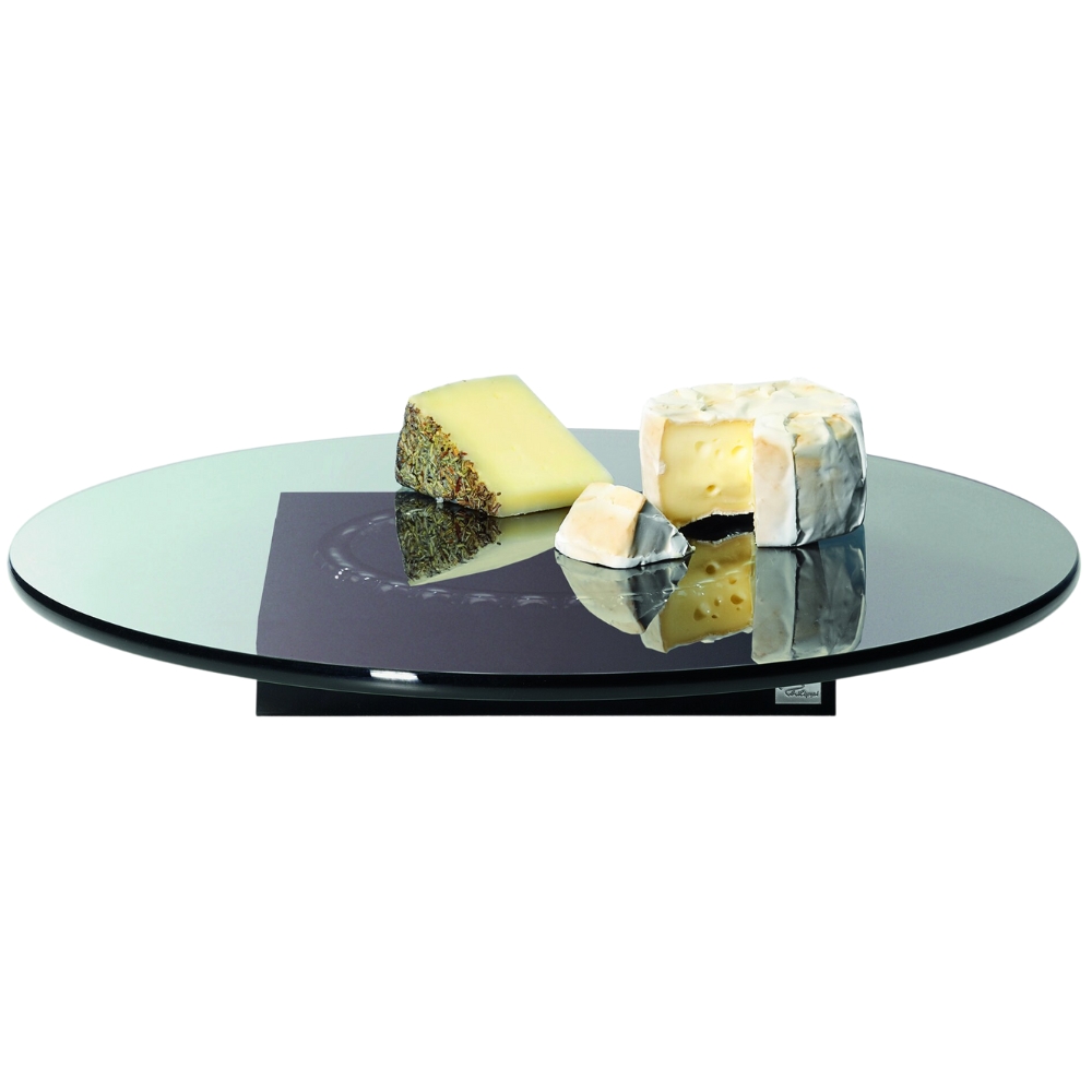 Sushitallrik LAZY SUSI 35 cm, roterande, svart, Philippi