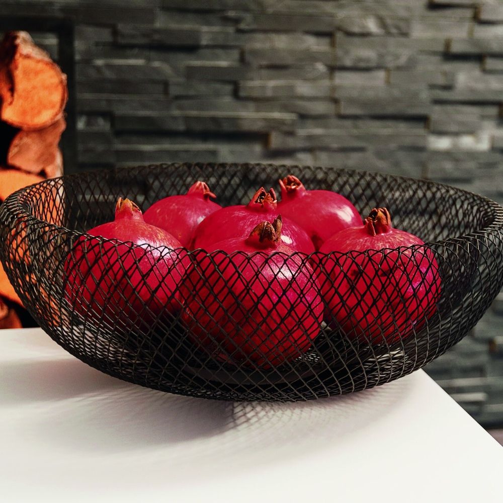 Fruktkorg MESH 40 cm, svart, stål, Philippi