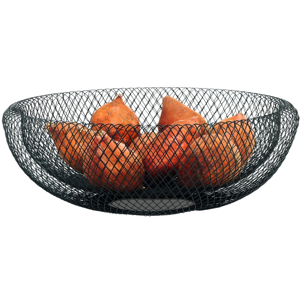 Fruktkorg MESH 40 cm, svart, stål, Philippi