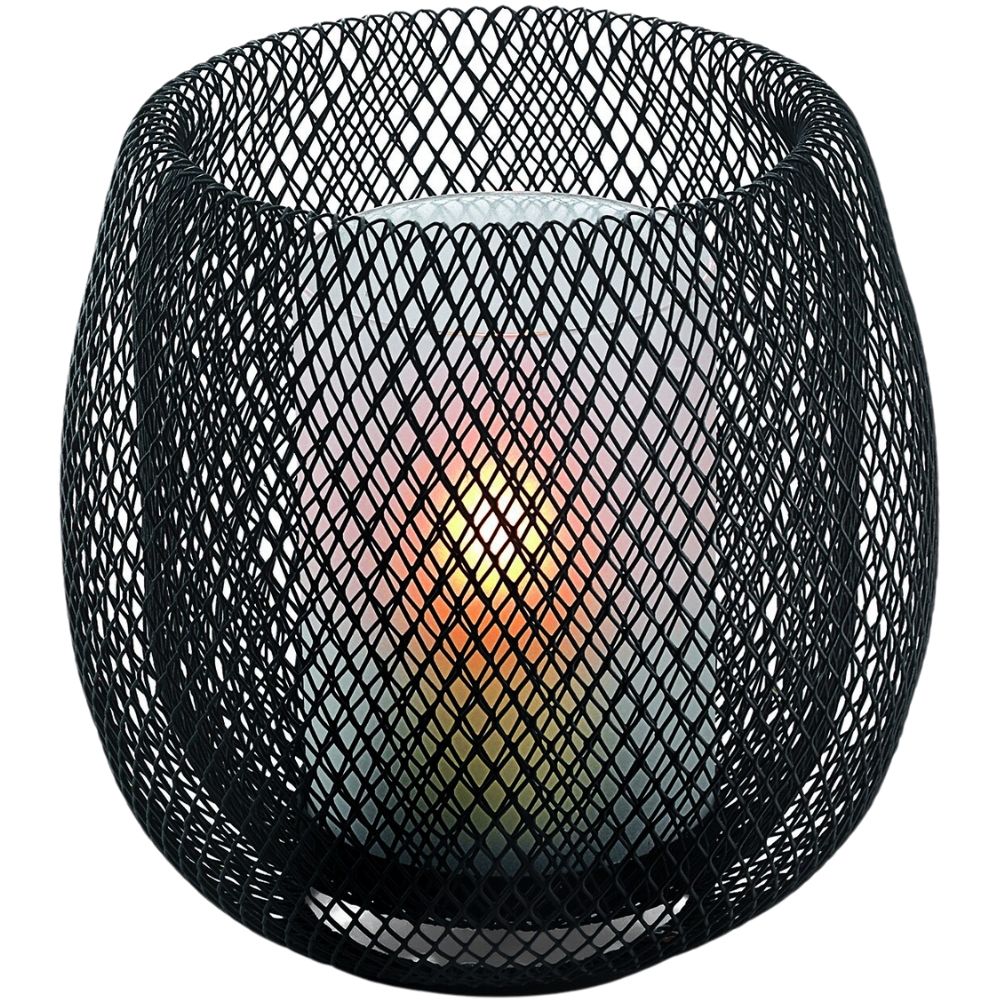Lykta MESH 20 cm, svart, Philippi