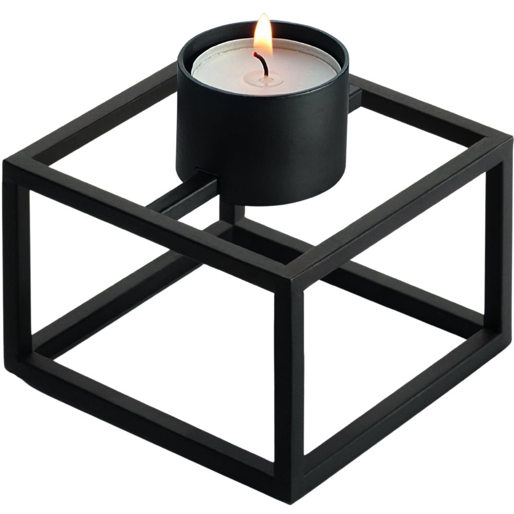 Tekannavärmare CUBO 10 cm, svart, Philippi