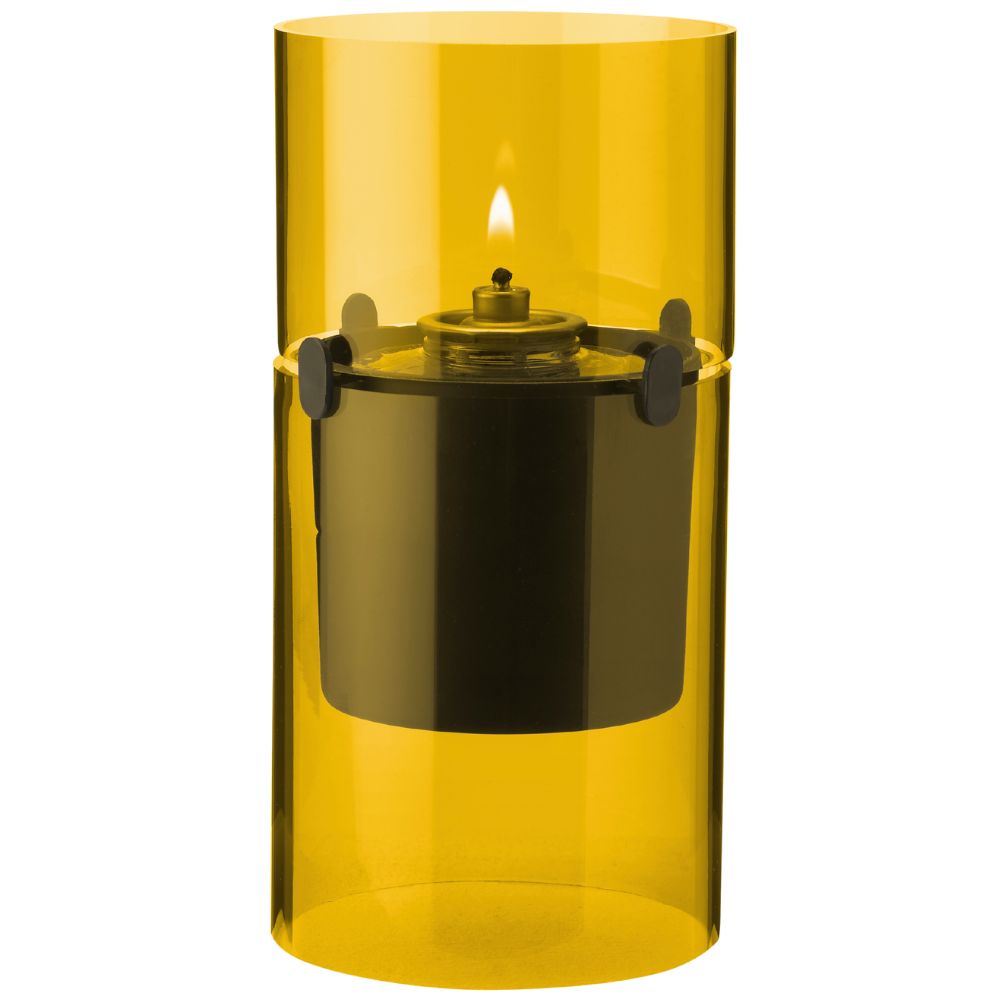 Oljelampa LUCIE 17,5 cm, bärnstensfärgad, glas1, Stelton