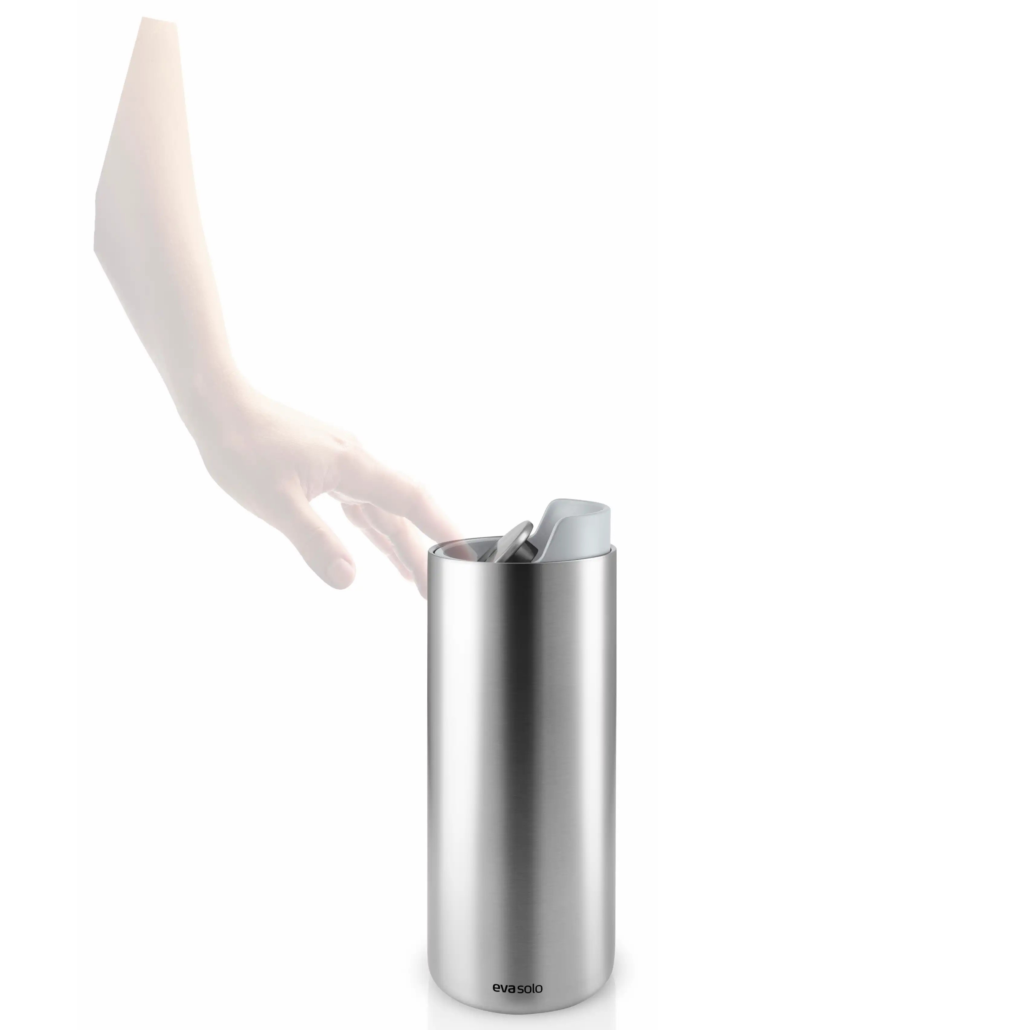 Resemugg URBAN TO GO 350 ml, marmorgrått lock, rostfritt stål, Eva Solo