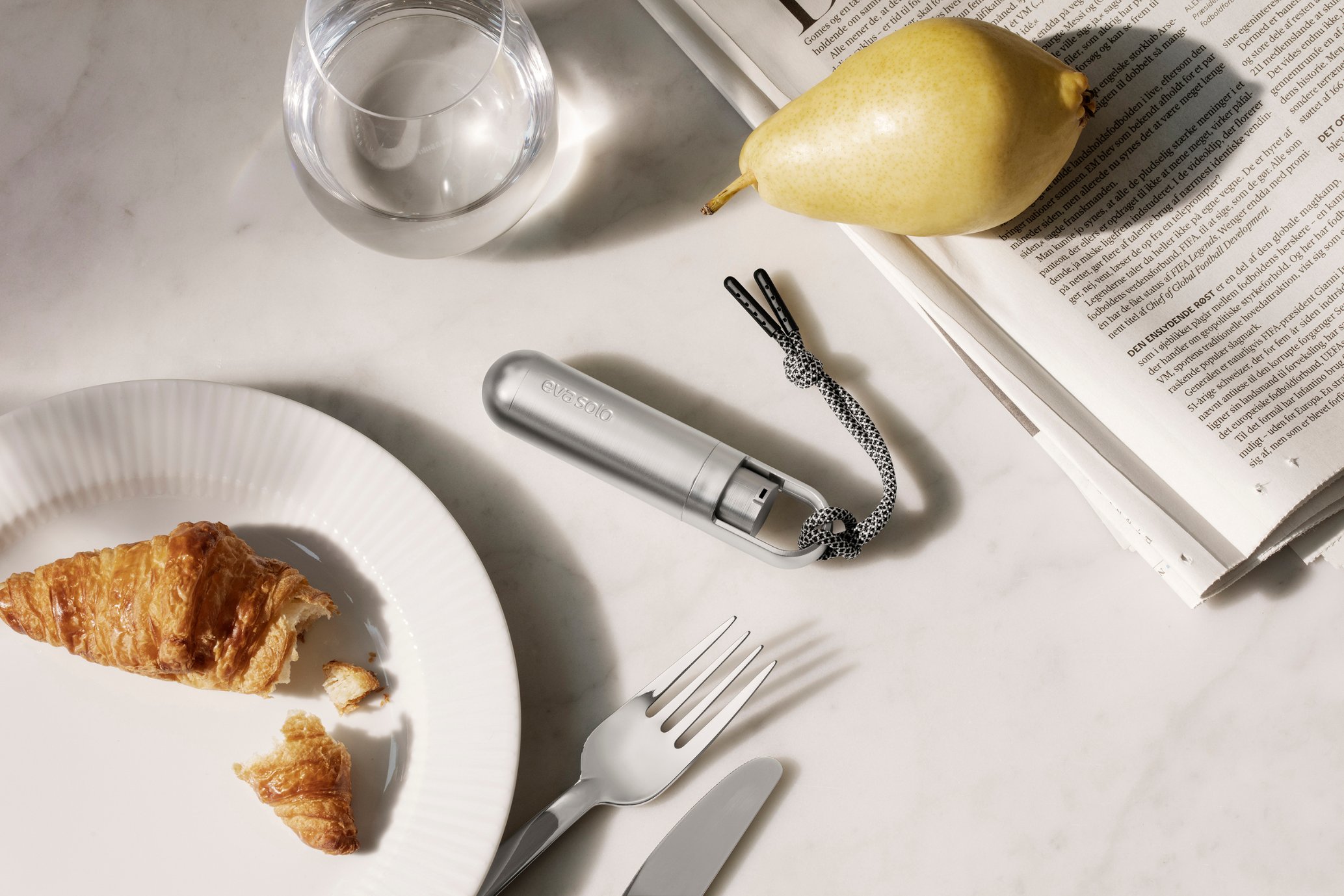 Dispenser för desinfektionsmedel 11 cm, silver, Eva Solo