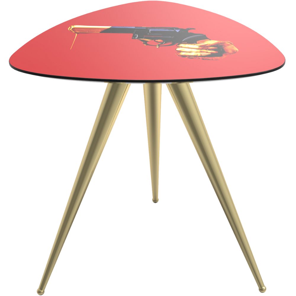 Sidobord TOILETPAPER REVOLVER 57 x 48 cm, rött, Seletti