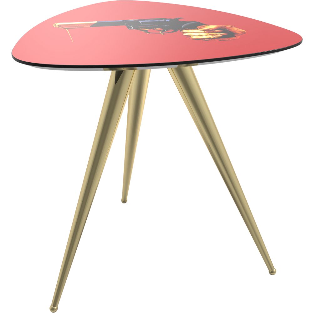 Sidobord TOILETPAPER REVOLVER 57 x 48 cm, rött, Seletti