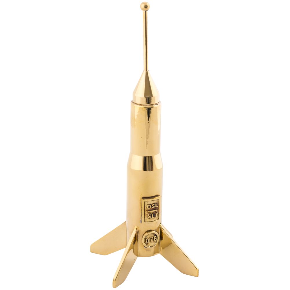 Middagsljusstake COSMIC DINER LUNAR 17 cm, mässing, Seletti